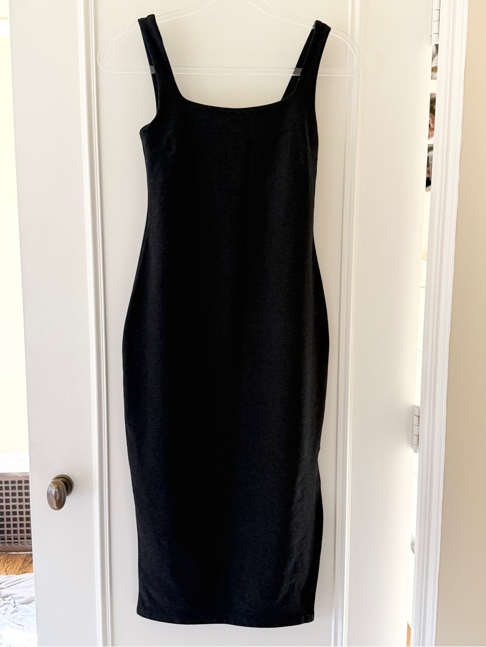 Classic Black Women's Sleeveless Midi Dress by Beyond Yoga